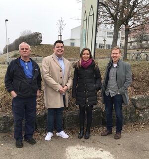 Von links nach rechts: Franz Damjanovic, Felix Huber, Jasmina Hostert, Jan Hambach